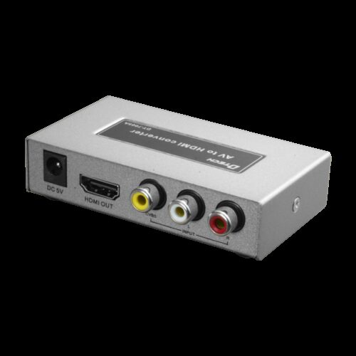 AV zu HDMI Konverter - 1 Eingang AV - 1 HDMI-Ausgang - Ausgabeauflösung 1080p - PAL / NTSC-Videoeingangsauflösung - Stereo-Audio