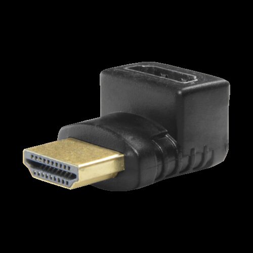 HDMI-Adapter - HDMI 1.3 - Layered 90° - HDMI Typ A - HDMI Typ A Buchse - Korrosionsschutz-Steckverbinder