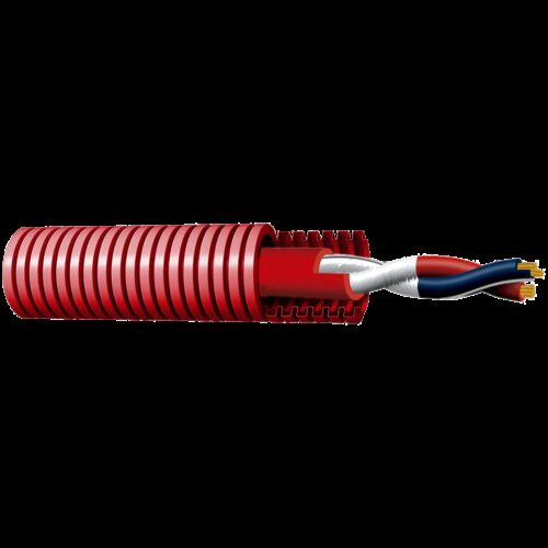 Spezialkabel für Feuerschutzsysteme - Vorverdrahtetes Twisted Pair in Wellrohr 16mm - Leiter