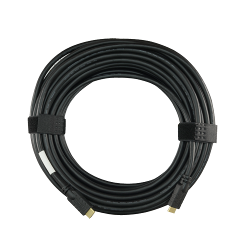 HDMI-Kabel - HDMI Typ A Stecker - Verstärkt und abgeschirmt - 25 m - Farbe schwarz - Korrosionsschutz-Steckverbinder