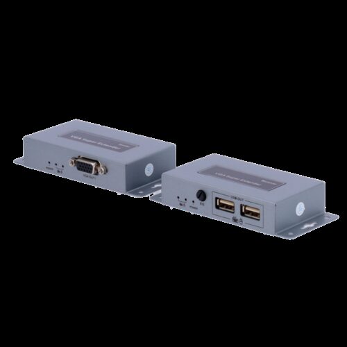 VGA / USB-Extender über UTP - Sender und Empfänger - Reichweite 100 m - Bis 1920x1440 - Über Cat-UTP-Kabel 5/5e/6 - Stromversorg