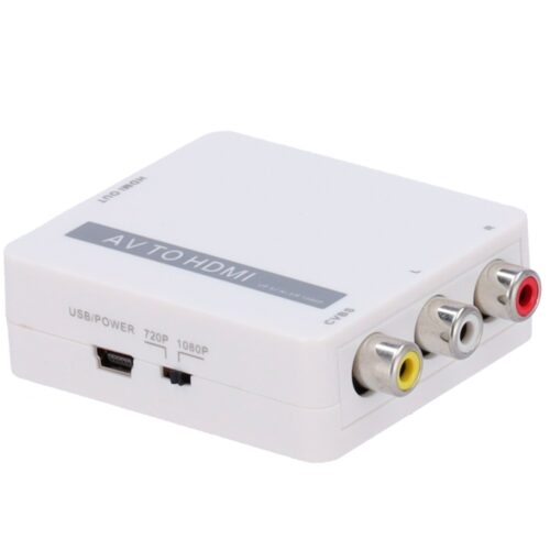 AV zu HDMI Konverter - 1 Eingang AV - 1 HDMI-Ausgang - Ausgabeauflösung 1080p - Video-Eingangsauflösung PAL/NTSC - Stereo-Audioe