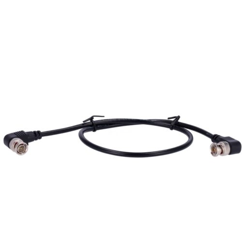 Koaxialkabel RG59 - Doppelter BNC-Winkelstecker - 60 cm Länge - Video - Geringe Verluste
