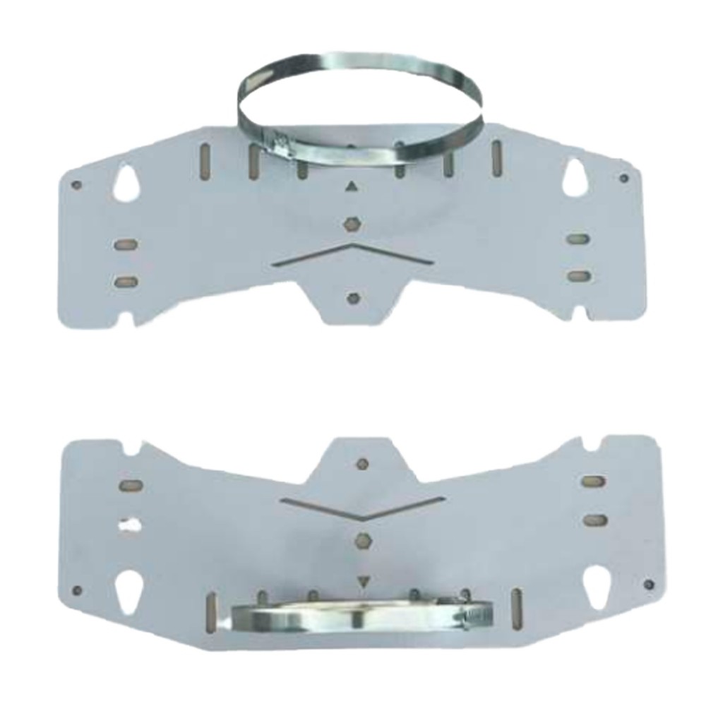 Mast und Wandhalterung - Bereichsdurchmesser 90-100 Ø - 2 teile - Kompatibel mit BOX-403017-IP65 und BOX-403022-IP65