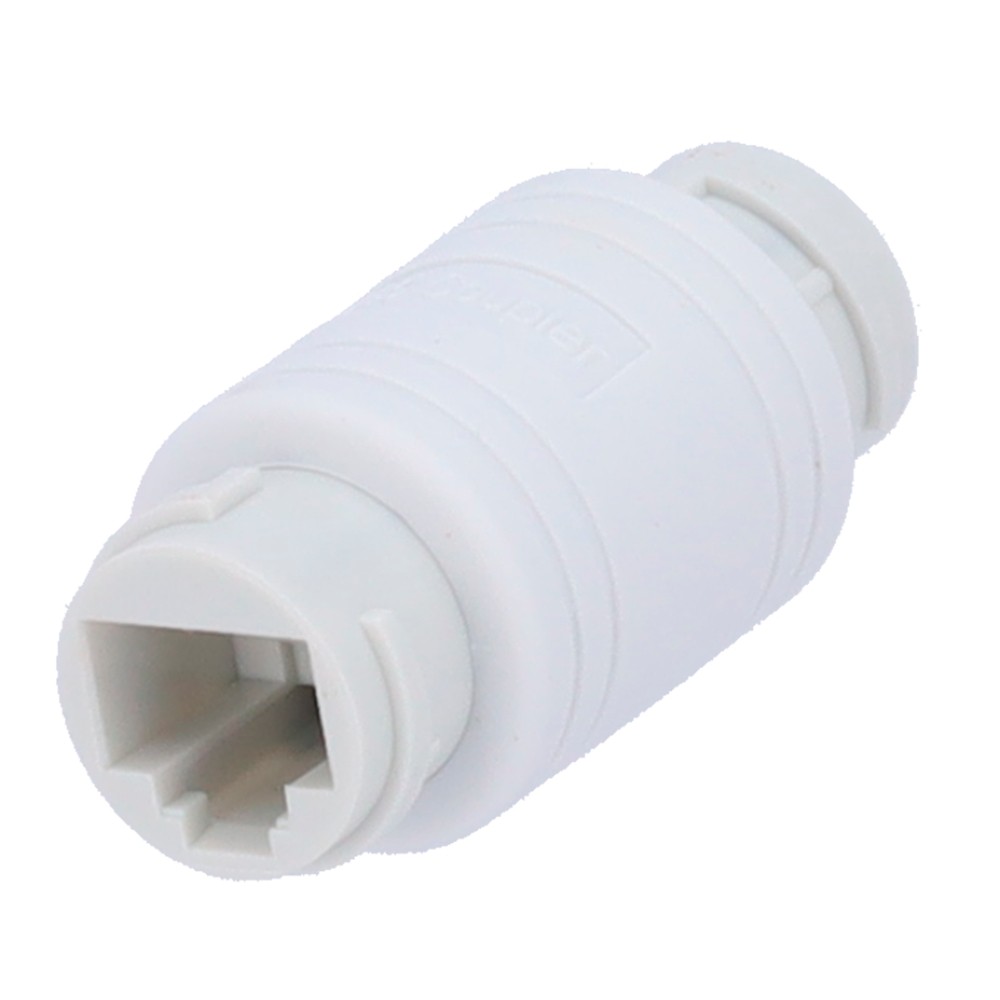 Verbinder - Eingangsanschluss RJ45 - Ausgangsstecker RJ45 - UTP-kompatibel - IP68 - Weiße Farbe