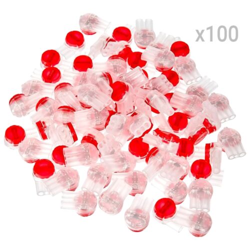 Stecker UR2 - Unterstützt Kabel zwischen 19~24 AWG - Schnelle Verbindung durch Druck - 100 Einheiten - Wasserfestes Isoliergel -