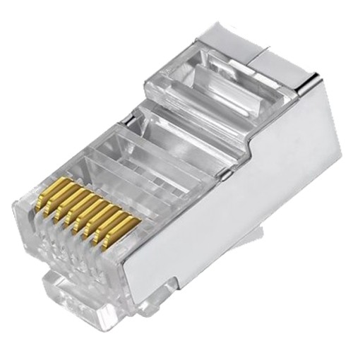 Anschlüsse - RJ45 FTP CAT 5E für Krimpung - FTP-Kabel kompatibel - 20 mm (L) - 10 mm (B) - 5 g