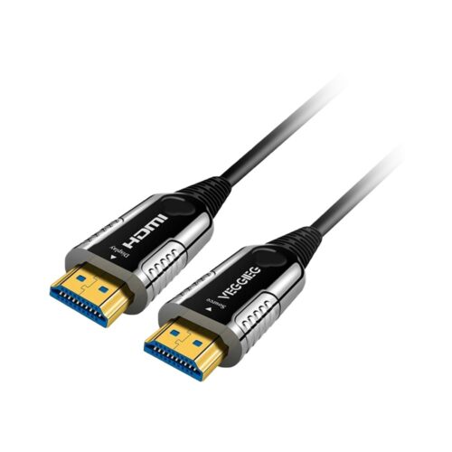 HDMI-Glasfaserkabel - HDMI Typ A Stecker - Unterstützt 4K@60 Hz - 50 m - Kabel ist nicht umkehrbar - Farbe schwarz