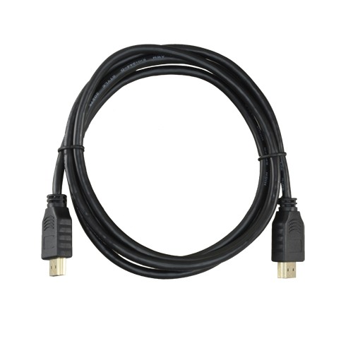 HDMI-Kabel - HDMI Typ A Stecker - Hohe Geschwindigkeit - 1.8 m - Farbe schwarz - Korrosionsschutz-Steckverbinder
