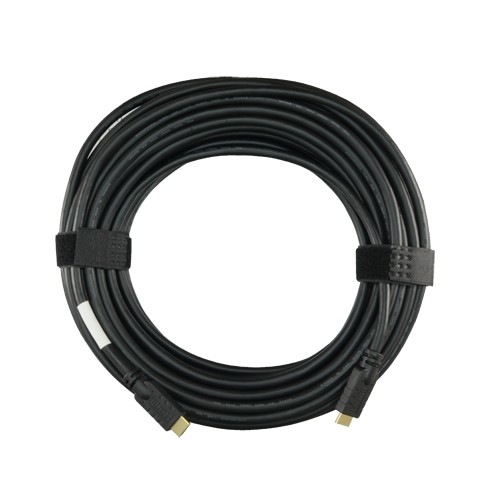 HDMI-Kabel - HDMI Typ A Stecker - Verstärkt und abgeschirmt - 25 m - Farbe schwarz - Korrosionsschutz-Steckverbinder