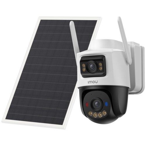 AOV Dual-Kamera-Kit 5MP+5MP - 4G / WLAN/ 10000 mAh / Solarpanel 8W - 3.6mm / Auto-Tracking / IR + Vollfarbe - Zwei-Wege-Audio /