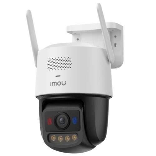 Titan Pro Motorisierte Kamera 6MP - Wlan 6 - 3.6 mm / Autotracking /IR + AURORA - Zwei-Wege-Audio / Sirene + Blau-rotes Blinklic