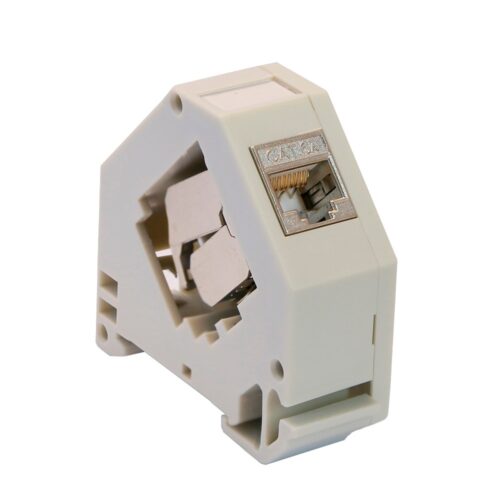Stecker für FTP-Kabel - Ausgangsstecker RJ45 - Kompatibel FTP-Kategorie 6A - Einfache Installation ohne Werkzeuge - Montage in D