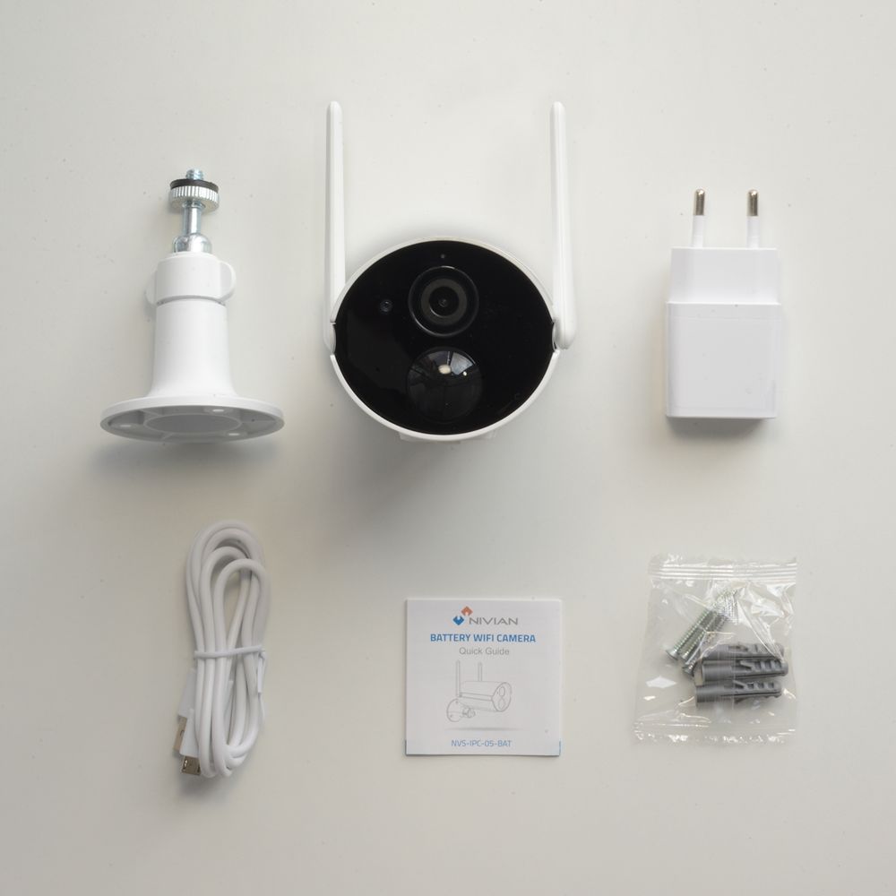 NIVIAN - Batterie Kamera, 1080p, WiFi, PIR, Audio, Smart – Bild 7