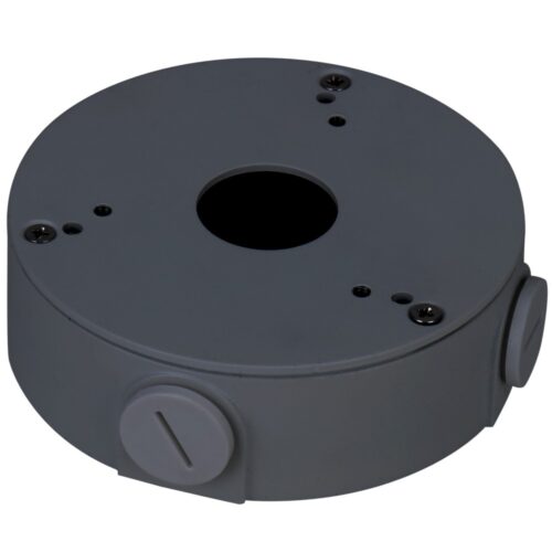 Anschlussbox - Für Dome-Kameras - Decken- oder Wandinstallation - Kabelstift - Farbe schwarz - 36 (Al) x 111.6 (Ф) mm