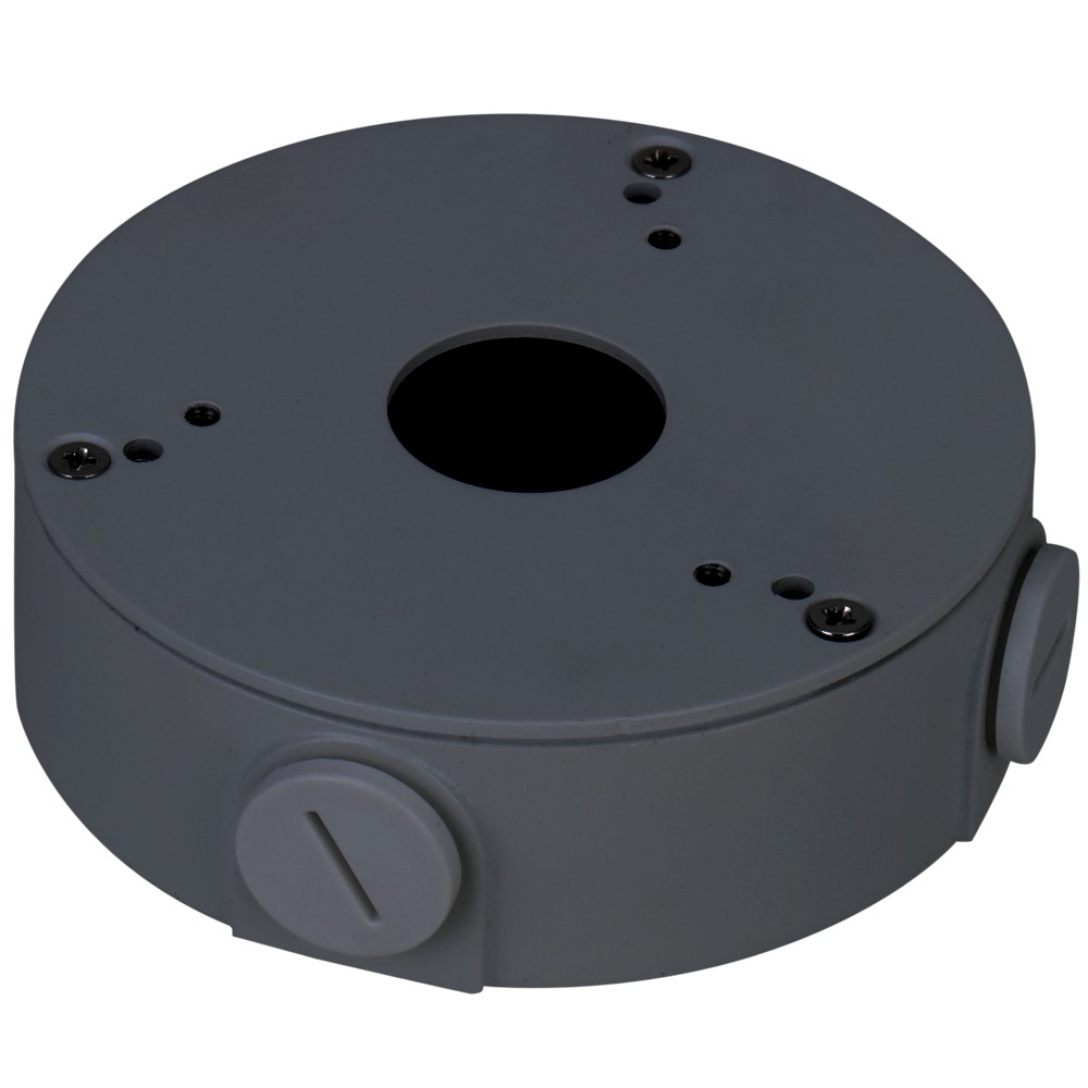 Anschlussbox - Für Dome-Kameras - Decken- oder Wandinstallation - Kabelstift - Farbe schwarz - 36 (Al) x 111.6 (Ф) mm