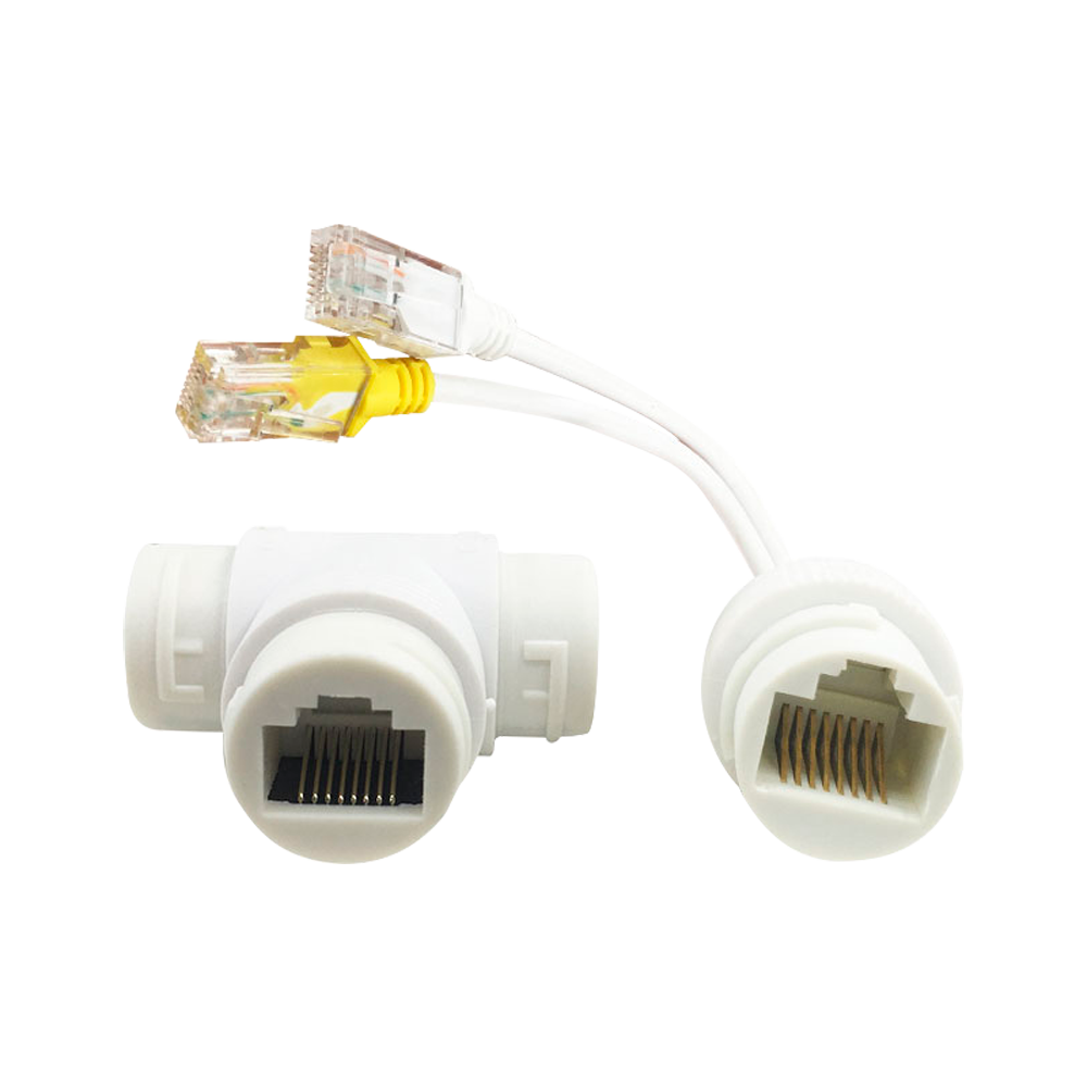 PoE-Kombinator und -Splitter RJ45 - Für IP-Kameras - Weiße Farbe