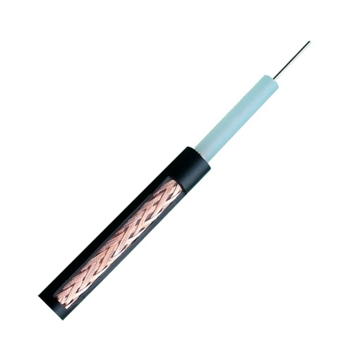 Koaxialkabel RG59 - Video - Rolle von 100 Metern - Gehäusefarbe schwarz - Außendurchmesser 6.0 mm - Geringe Verluste
