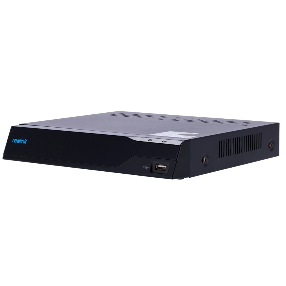 Reolink NVR 8 PoE-Kanäle - Unterstützt Kameras bis zu 12MP - Mensch/Tier/Fahrzeug-Erkennung - e-SATA - 2TB HDD - Geeignet für de